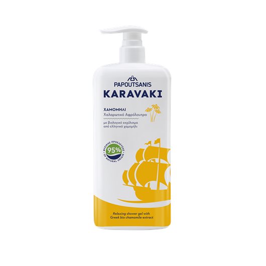 PAPOUTSANIS Karavaki Relaxing Shower Gél ​​Harmanček 750ml