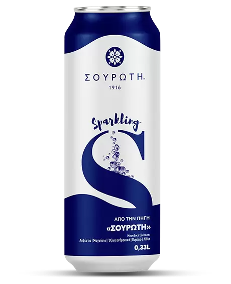 SOUROTI sycená přírodní minerální voda 330ml