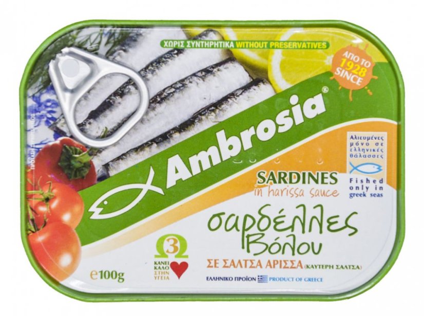 AMBROSIA Sardinky v omáčce Arissa 100g