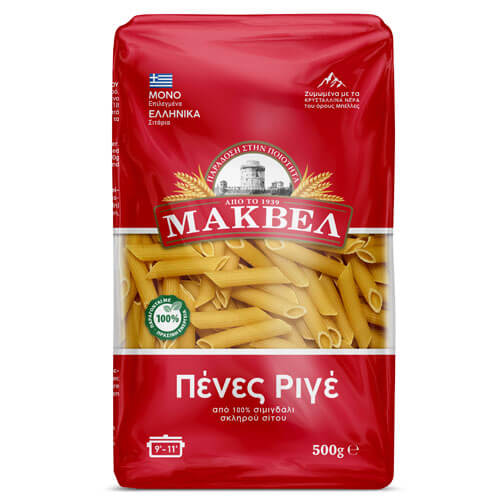 MAKVEL těstoviny Penne Rigate 500g MAKVEL těstoviny Penne Rigate 500g