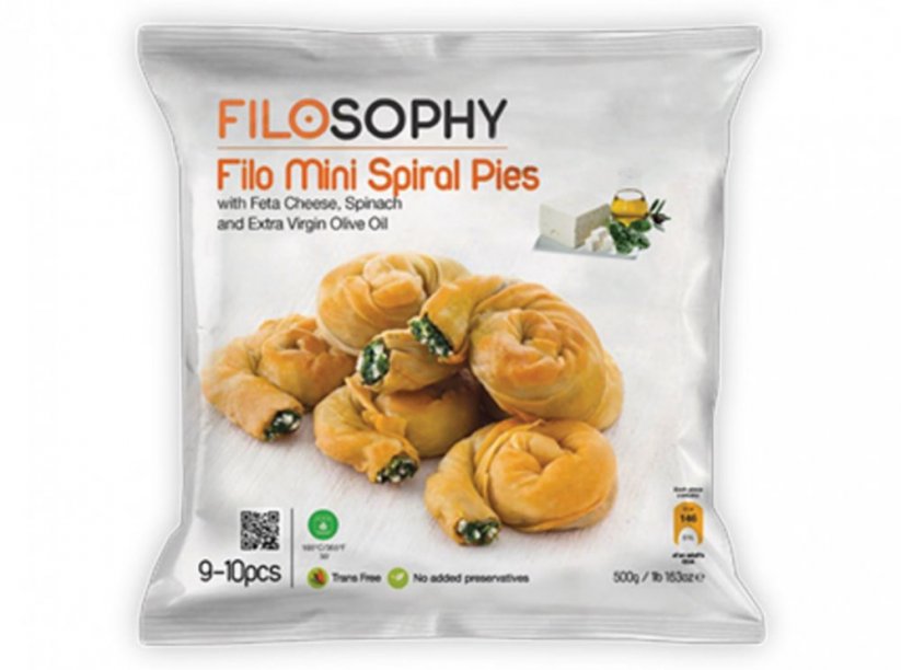 FILOSOPHY - Mini spiral Feta Cheese  - špenát 500g