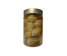 PHILOTIMO zelené olivy vel. Mammoth plněné česnekem 300g