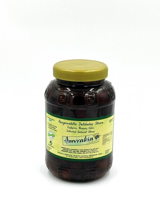 AMVRAKIA olivy Kalamata s peckou Extra Jumbo 1kg