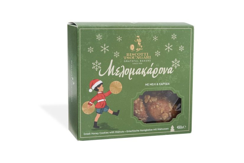 BISCOTTI TSOUNGARI Melomakarona /medové vánoční cukroví 450g