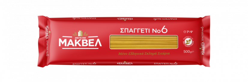 Makvel špagety No.6 500g Makvel špagety No.6 500g