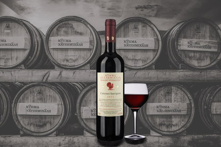 DOMAINE HATZIMICHALIS Cabernet Sauvignon červené suché víno 750ml
