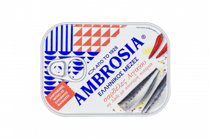 AMBROSIA Sardinky v rostlinném oleji - pikantní 100g