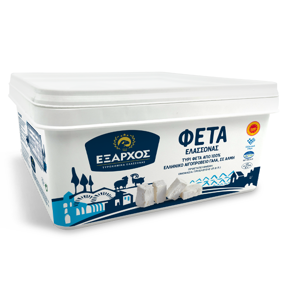 EXARHOS Sýr Feta 4 kg P.D.O.  v nálevu - plastová vanička