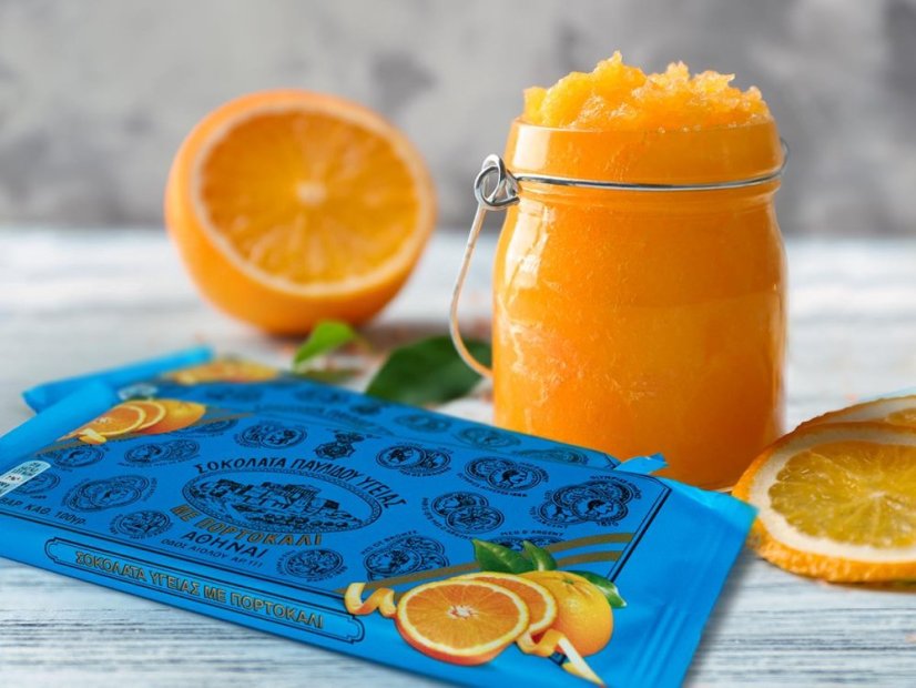 PAVLIDIS hořká čokoláda (43% kakao) s pomerančem 100g