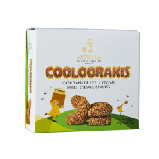 BISCOTTI Cooloorakis sušenky koulourákia s medem a sezamem 300g