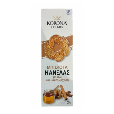KORONA skořicové sušenky s medem a hnědým cukrem 105 g