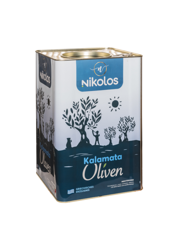 NIKOLOS Olivy Kalamata s peckou 12 kg Extra Jumbo 161-180