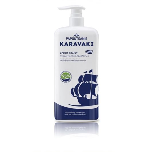 PAPOUTSANIS Karavaki Revitalizing Shower Gel Egejský vánek 750ml PAPOUTSANIS Karavaki Revitalizing Shower Gel Egejský vánek 750ml